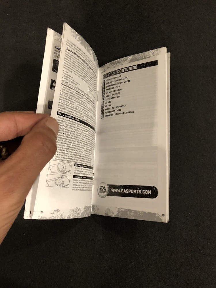 fifa soccer 11 psp Manual Only