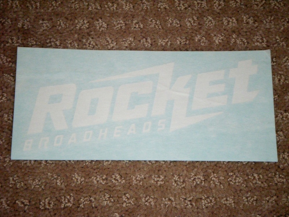 White Rocket Broadheads Decal