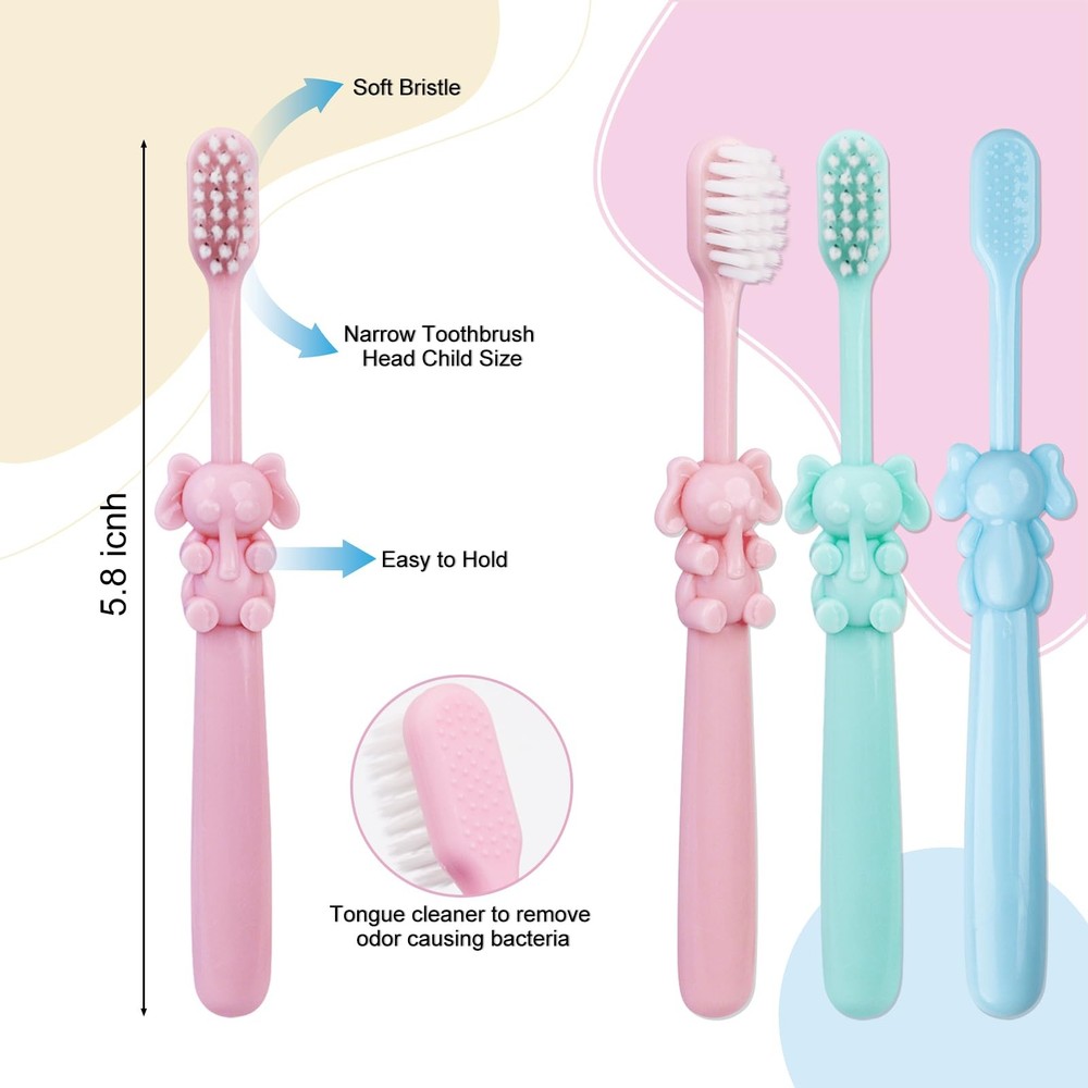100 pcs Bulk Disposable Kid Toothbrushes Individually Wrapped, Toothbrushes T...