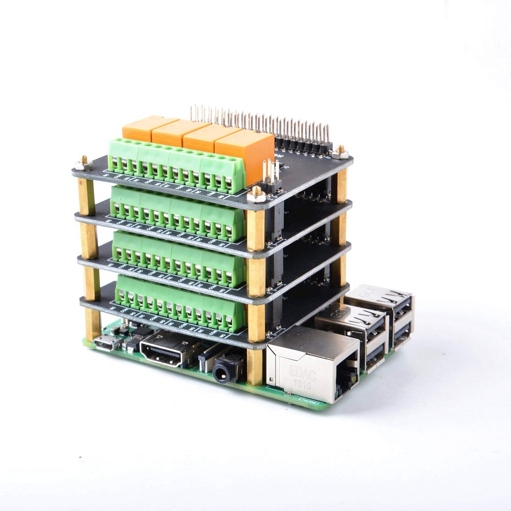 4 Channel Power Relay Board Module For Raspberry Pi 4B/3B+/3/2B Programmable