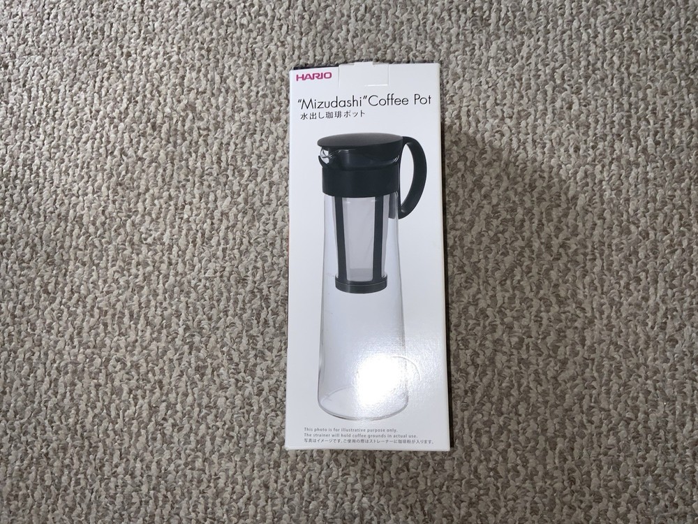 Mizudashi Coffee pot, new open box, black