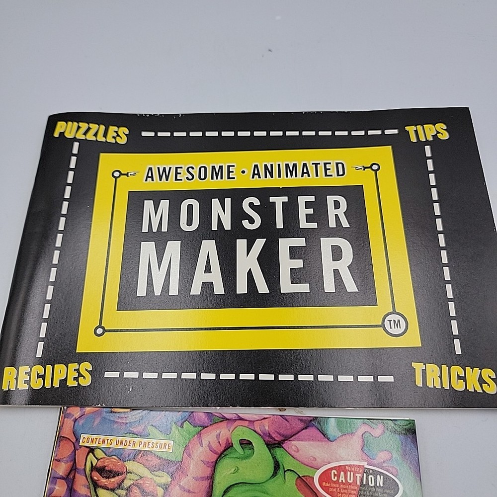 Vintage 1995 Awesome Animated Monster Maker CD-ROM Mac/PC Software With Book New