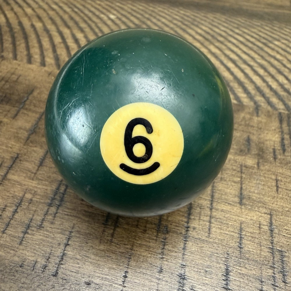 Vintage Pool Billiard Ball #6 Solid Bakelite Tested 2 1/4" Standard Replacement