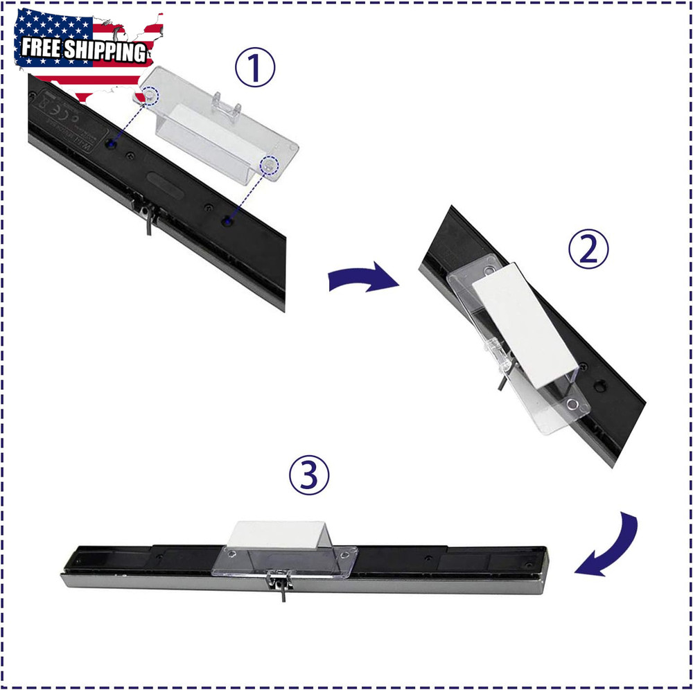 USB Sensor Bar for Wii, Replacement Wired Infrared Ray Sensor Bar