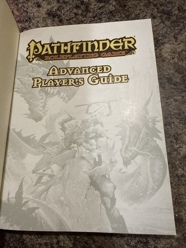 Pathfinder Advanced Players Guide (2017, 1st Print) Softcover AD&D PB Book