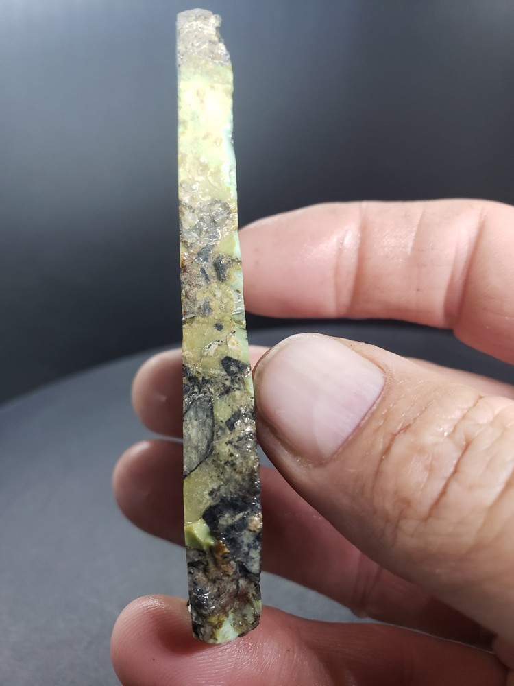 Polychrome Frog Blossom Variscite Slab