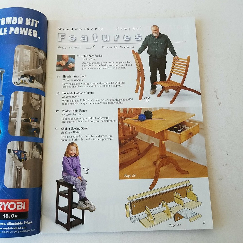 Woodworkers Journal May/June 2002 Volume 26 Number 3