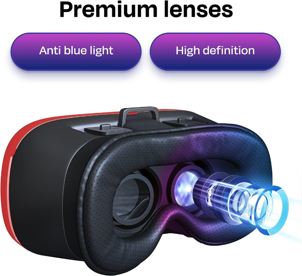 Lentes De Realidad Virtual Para Celular 3D VR Compatible Con Iphone Y Android