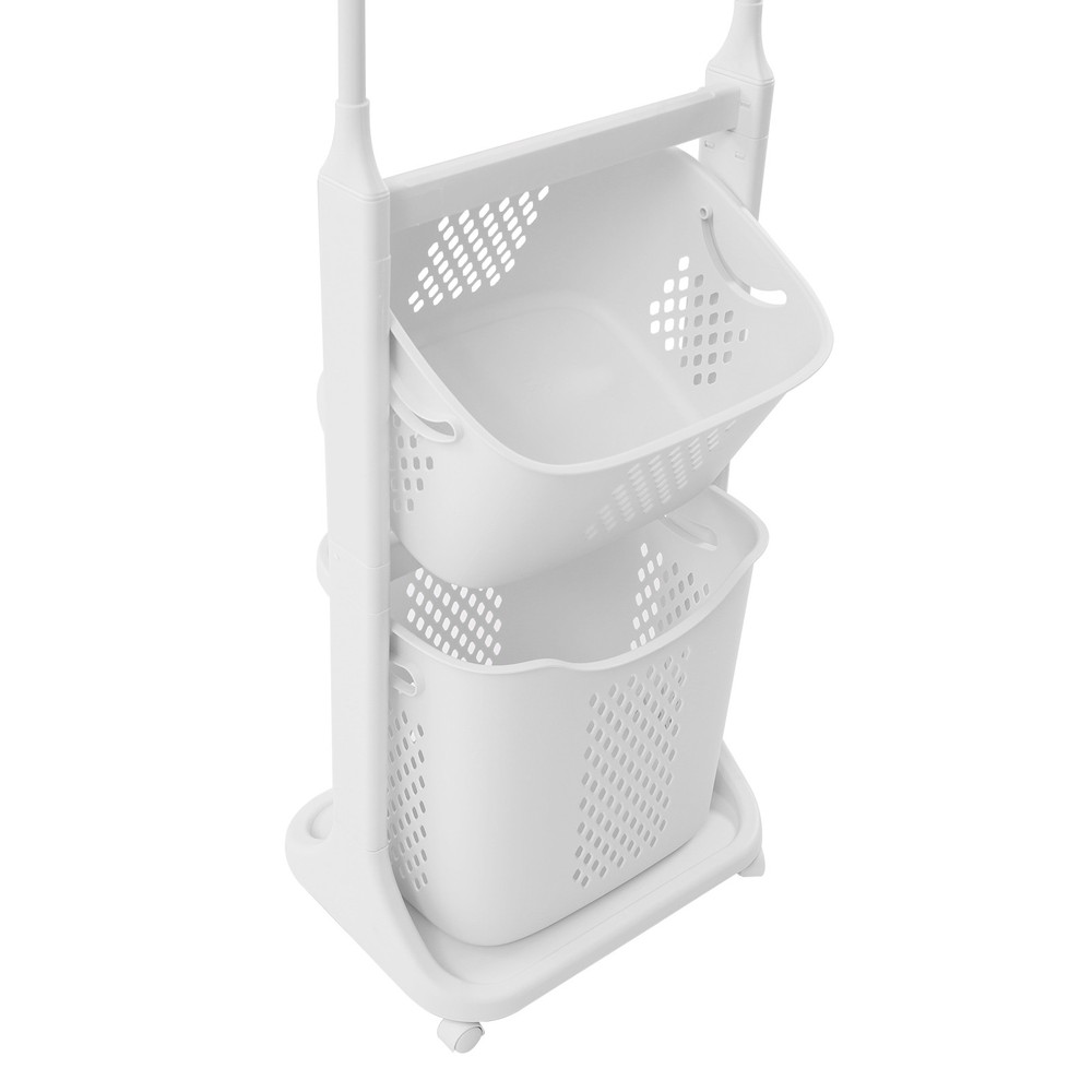 Laundry Basket Bathroom Multi-layer Clothes Storage Household Storage Shelf