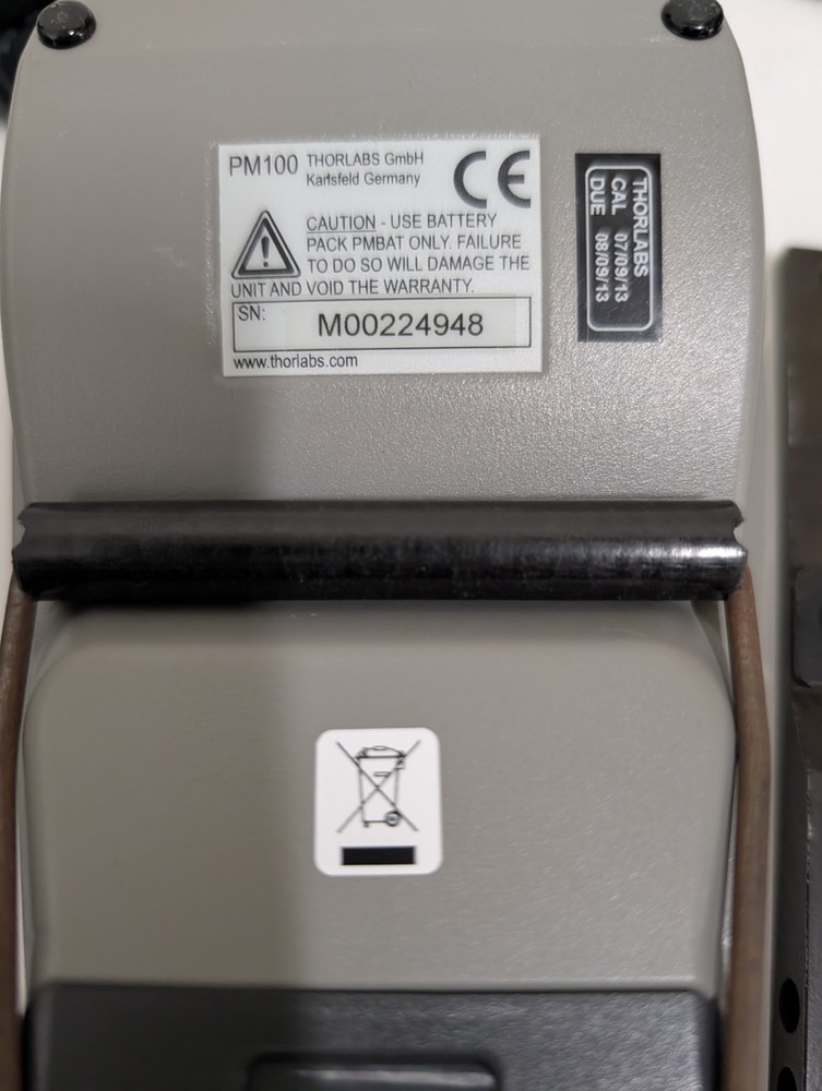 Thorlabs PM100 Digital Optical Laser Power Meter Console With S132A Sensor