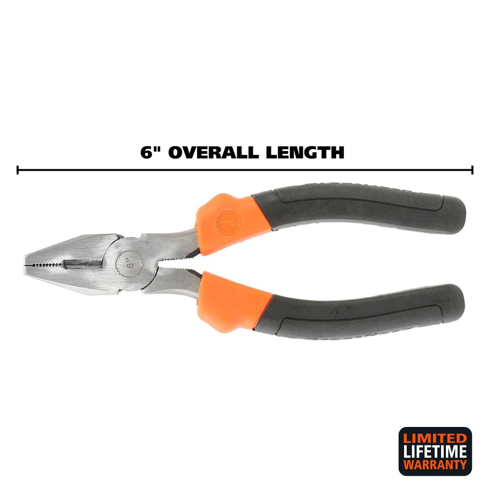 GreatNeck E6C 6 Inch Linesman Pliers