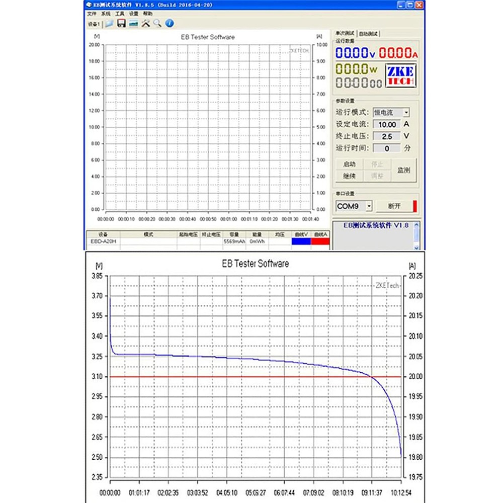 EBD-A20H Battery Capacity Tester -- Electronic Load Battery Discharge