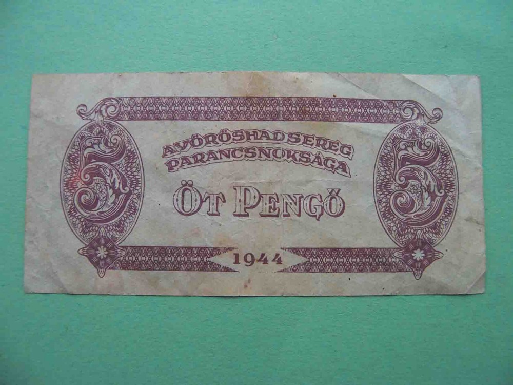 Hungary occupation 1944 5 Pengö. Pick-M4