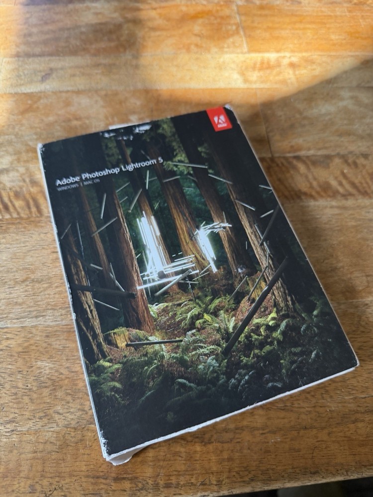 Adobe Photoshop Lightroom 5 Software DVD Unknown Redemption Code Status - As Is