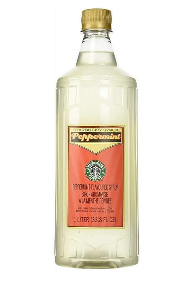 Peppermint Syrup 1 Liter Bottle Bundle - Authentic Syrup, Premium Taste - Perfec