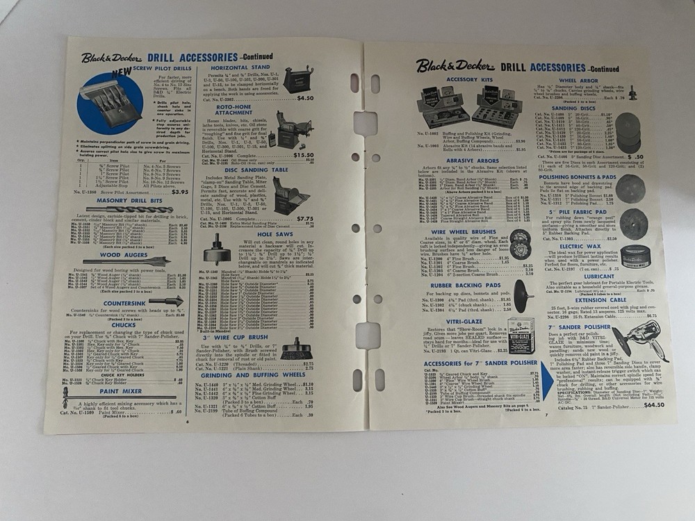 Vintage Black & Decker Portable Electric Tools Catalog