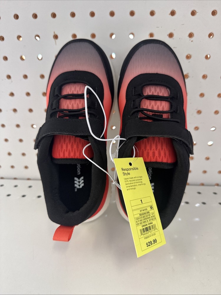 All in Motion/ Dara_Sneaker. \Hook & Loop/ Red Size 1