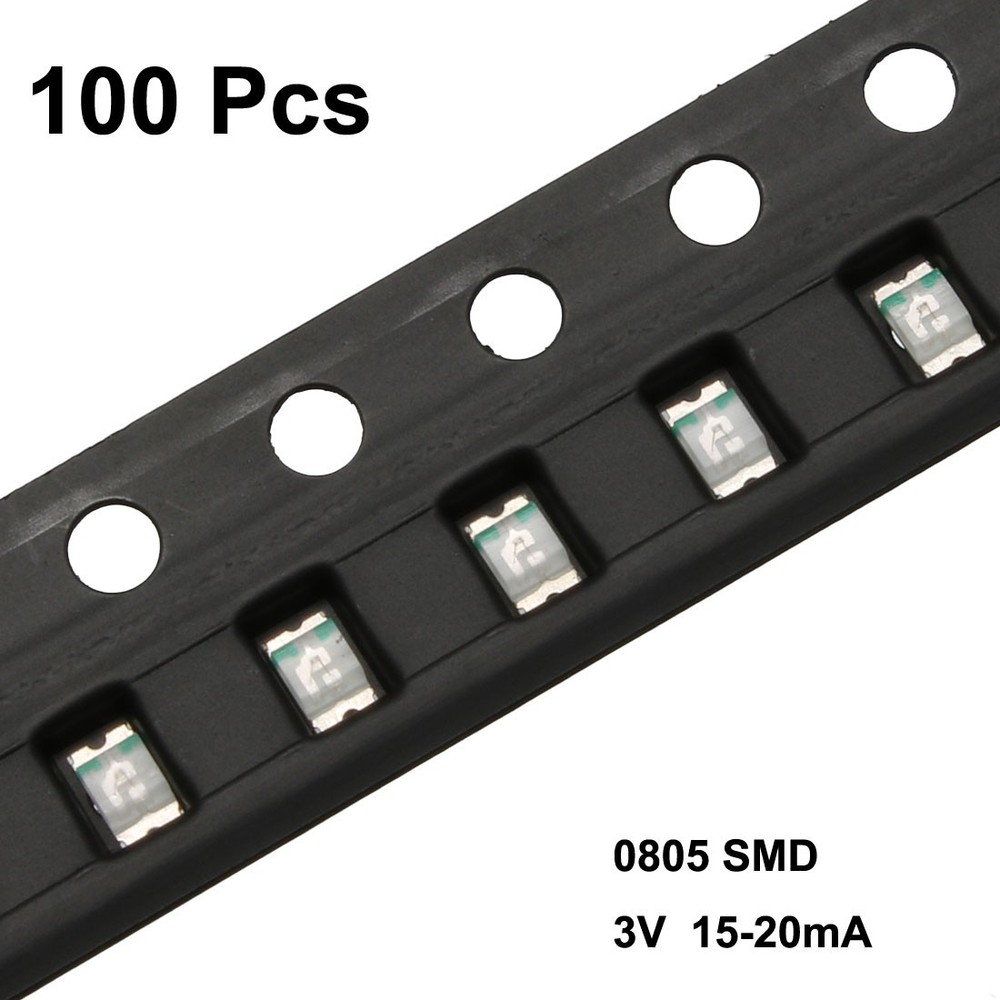 100 pcs 0805 Surface Mounted Devices Blue LED Diode Lighting Electronics