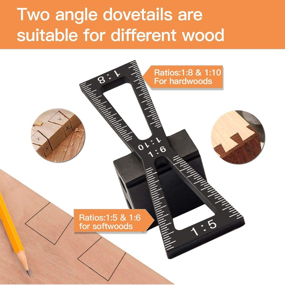Precision Dovetail Jig Set: Pro Woodworking Tools with Micro-Adjust & Cutters
