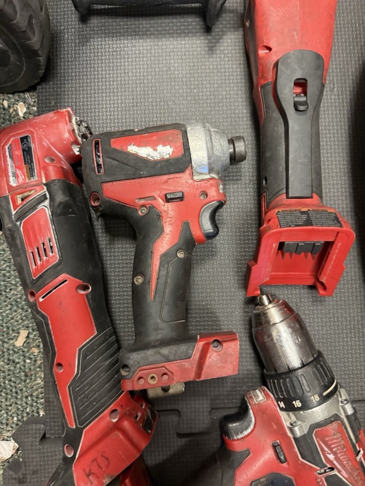 Milwaukee 4 Tools Grinder, Drill, Impact Drill, Multiuse.