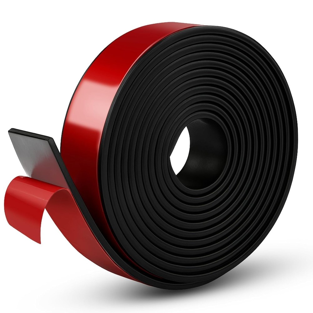 Neoprene Rubber Strips, 1" Wide X 1/8" Thick X 115" Long Adhesive Solid Rubber