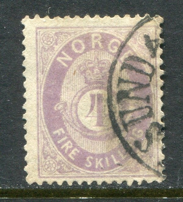 Norway #19 Post Horn 4 Sk. [Used]