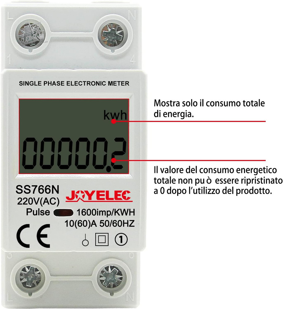 2 pcs SS766N electricity meter, power consumption meter, D meter