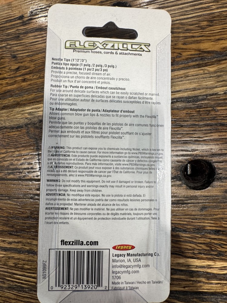 Legacy Flexzilla Tip Adapter Kit AG1099FZ
