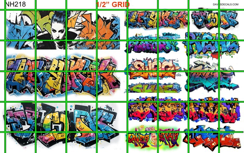 NH218 DAVE'S DECALS BOX CAR GRAFFITI WALL MODERN SPOCK GRUMPY MORE