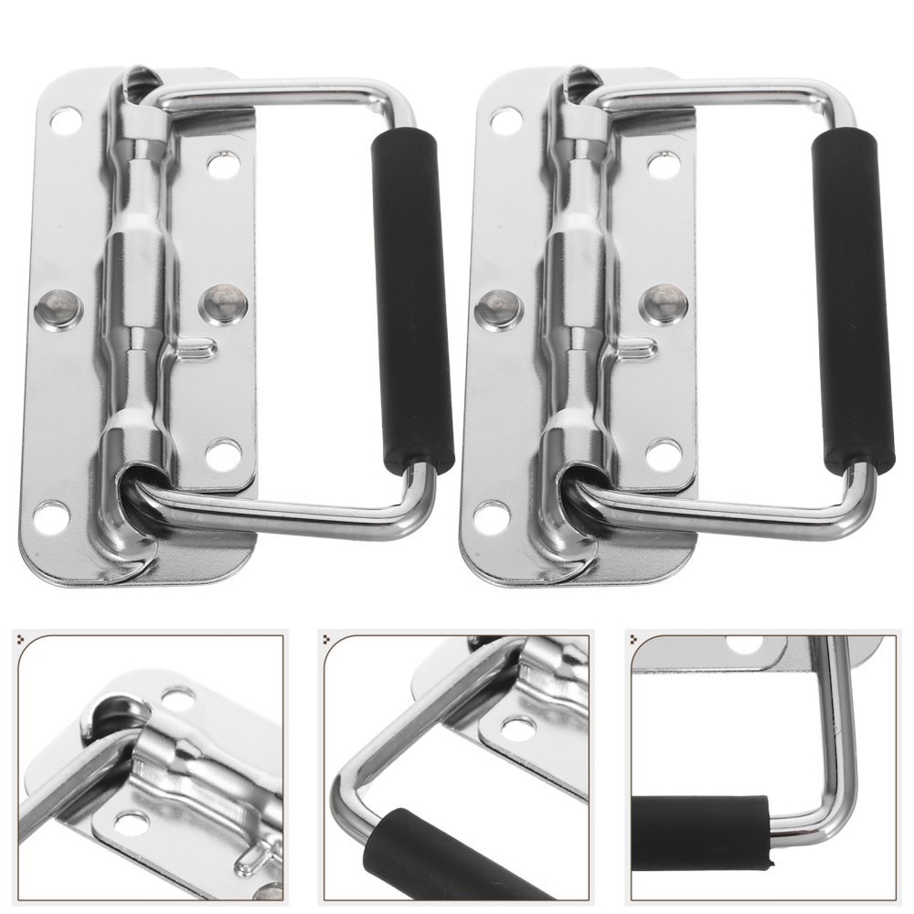 2 PCS Door Handle for Tool Box Aluminum Toolbox Cabinet Flight Case