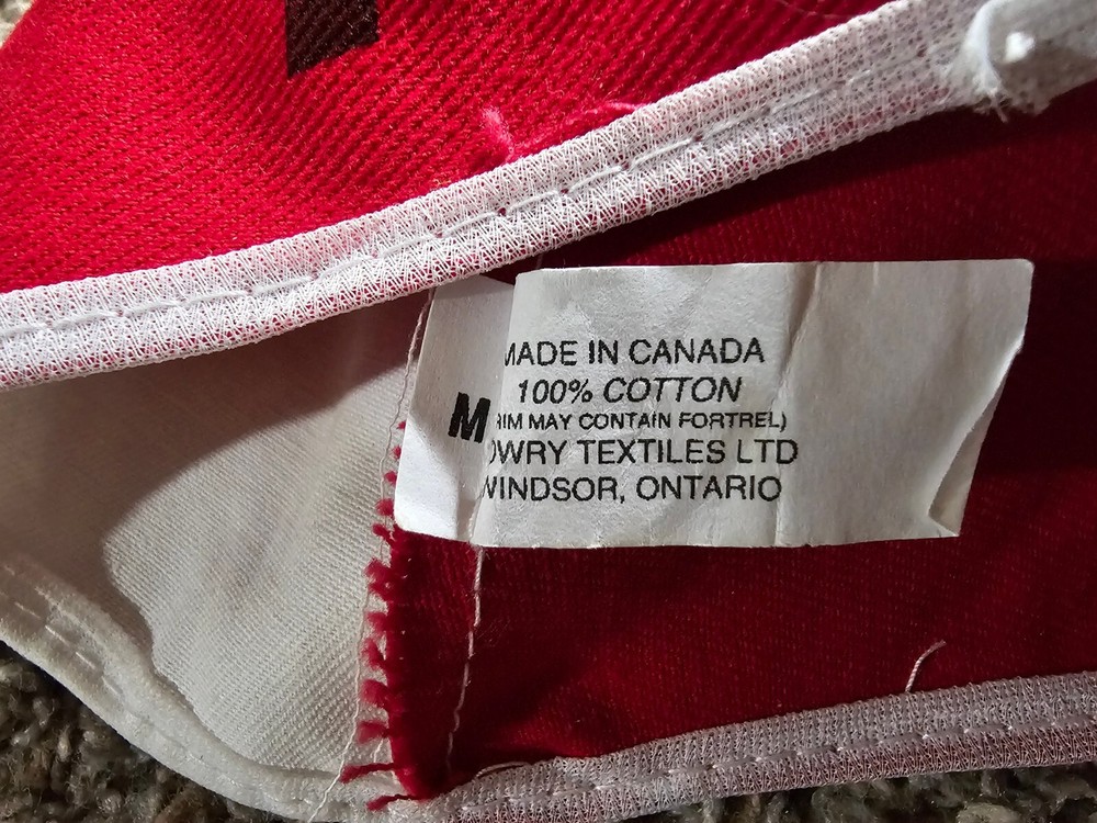 AGA cycling cap Made In Canada Red White