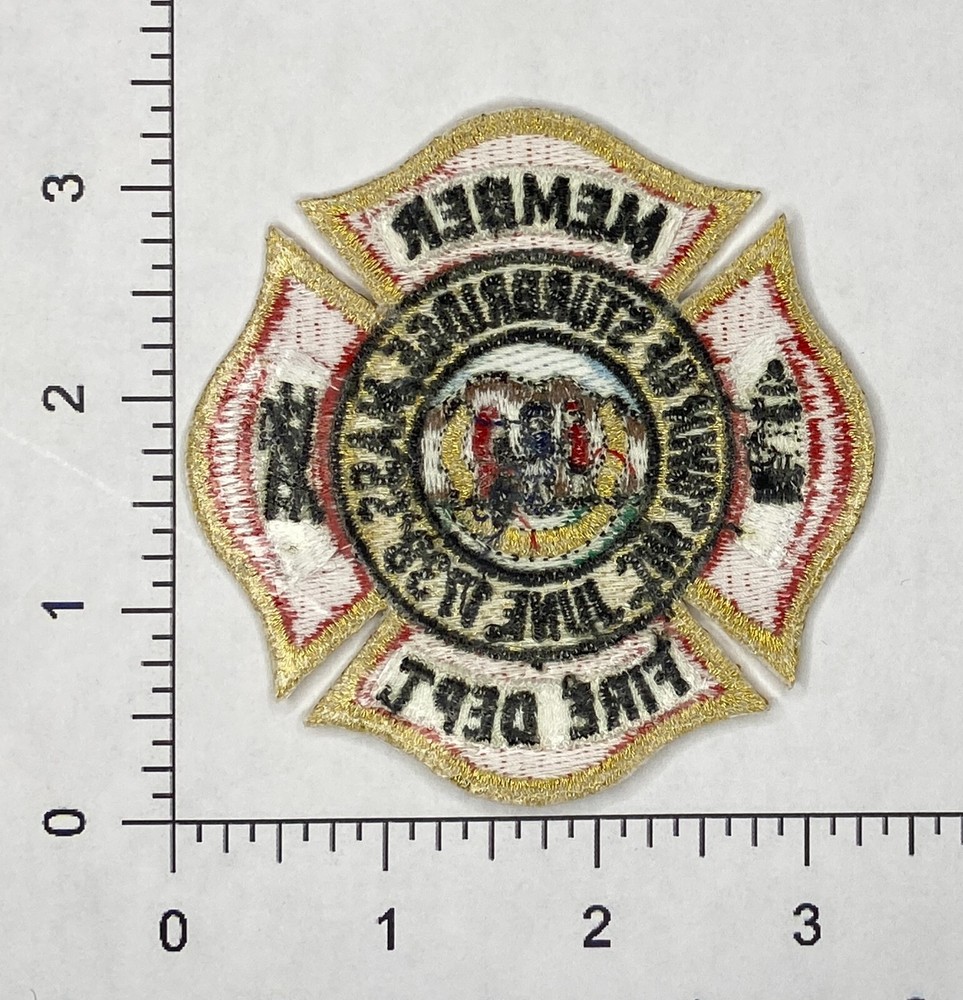 Sturbridge Ma Fire Patch, Old version, new unsewn