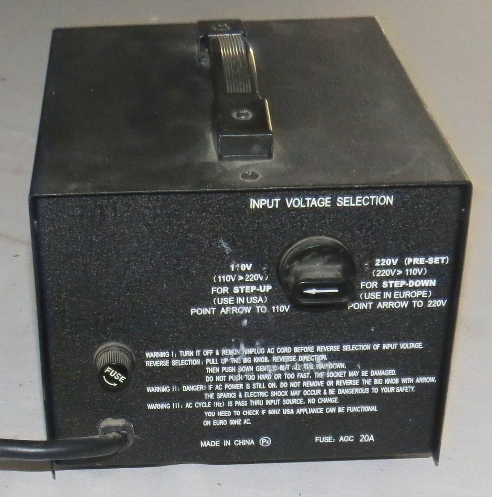 Model TC-2000E Up/Down Converter Max 2000W