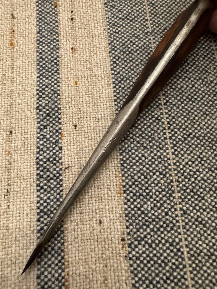 Perfect Handle Old Split Wood Screwdriver - Small - Unmarked Old