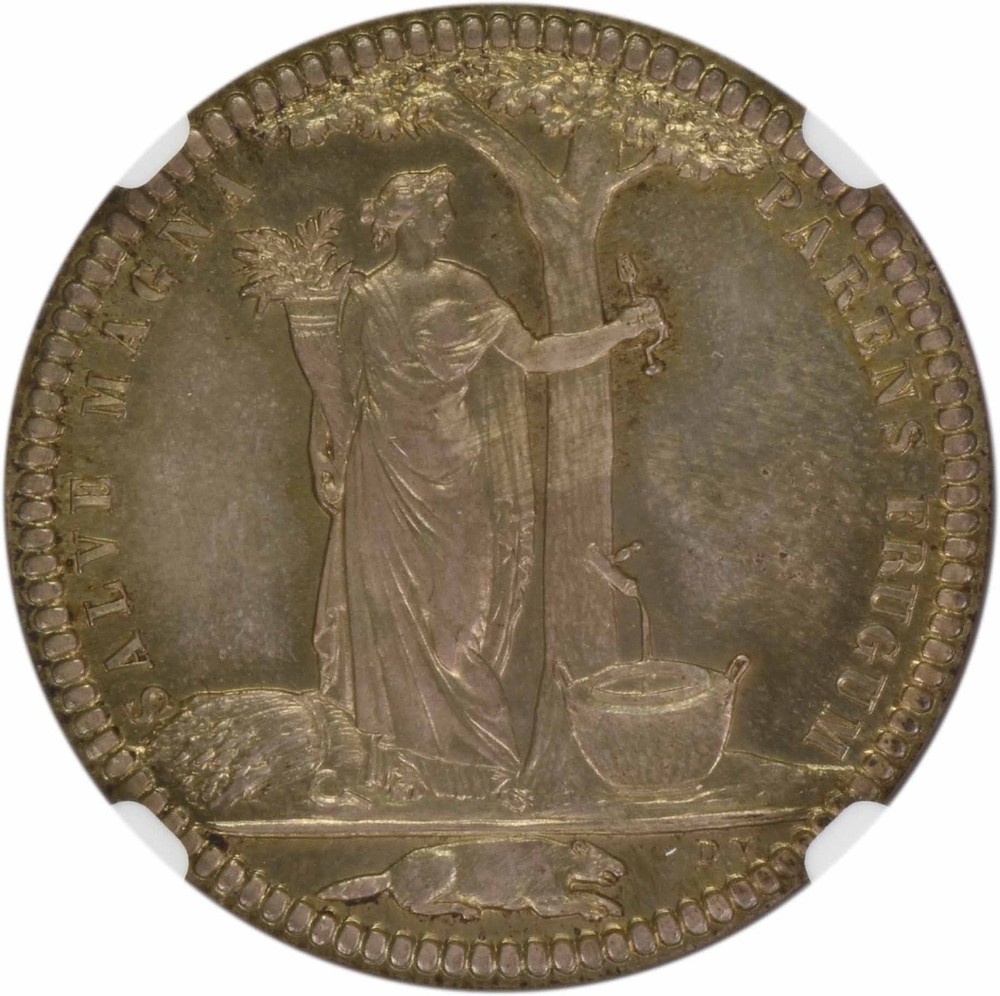 1796 Castorland Silver Medal Restrike Cornucopia MS65 NGC