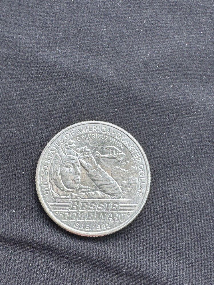2023 D Bessie Coleman Quarter with Error. “In Cod We Trust”