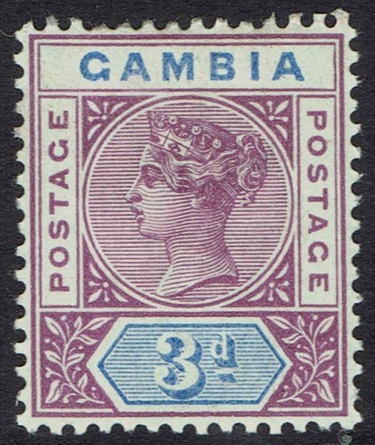 GAMBIA 1898 QV KEY TYPE 3D
