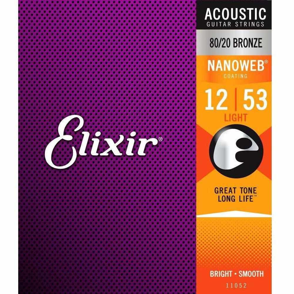 Elixir 11052 NanoWeb 80/20 Acoustic Light 12-53