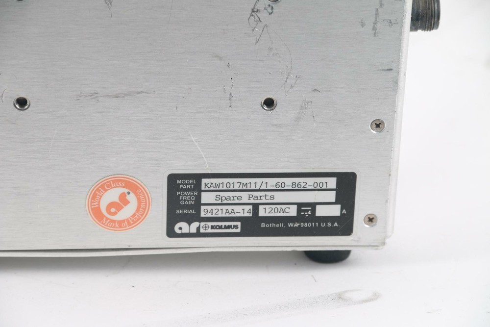Kalmus KAW1017M11 Solid State RF Amplifier