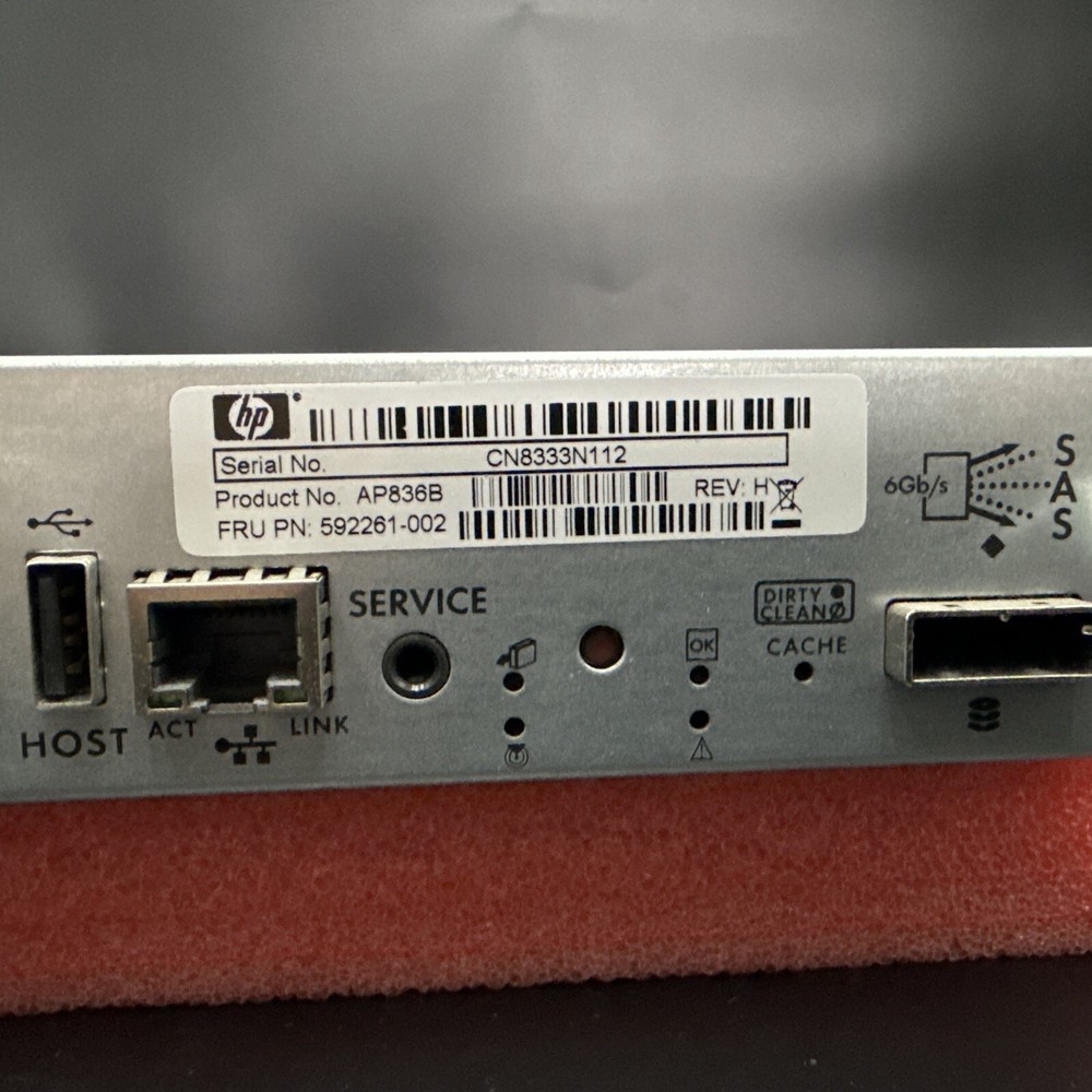 HP AP836B 592261-002 MSA P2000 8GB FC Controller Module