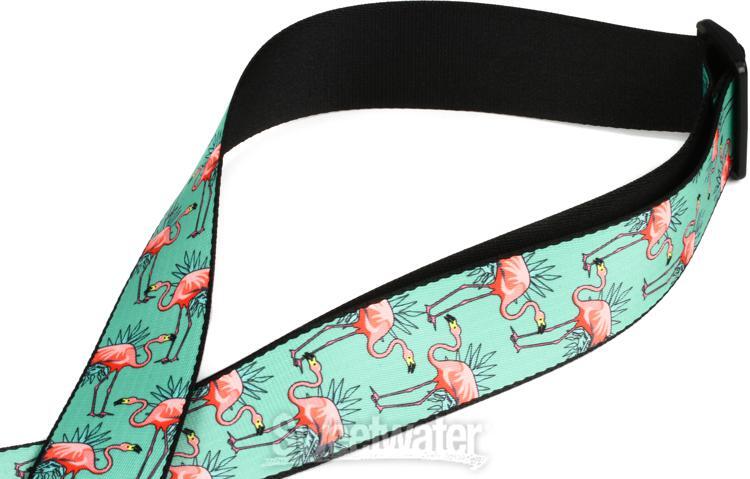 Levy's MPD2 Polyester Guitar Strap - Flamingos
