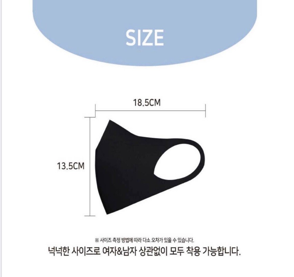 WASHABLE Reusable MASK! MADE IN KOREA! 50 PACKAGES! 3 Free Strap!!!