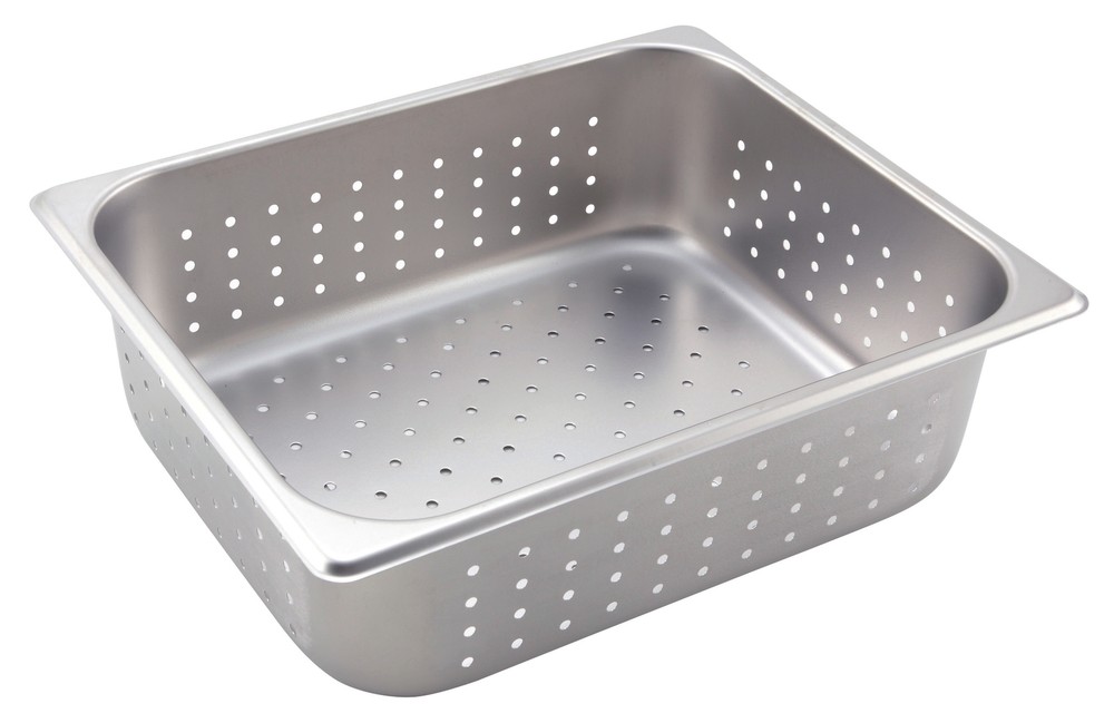 Perforated Steam Pan, Half-size, 4", S/S (6 Each)