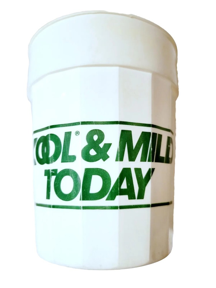 Vintage 70s Kool Cigarette Plastic Drinking Cup 22 oz KOOL & MILD TODAY