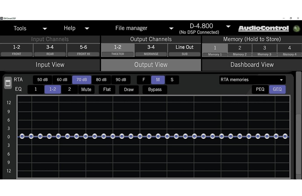 AudioControl DM-810 DSP Matrix Digital Signal Processor 8-CH Input/10-CH Output