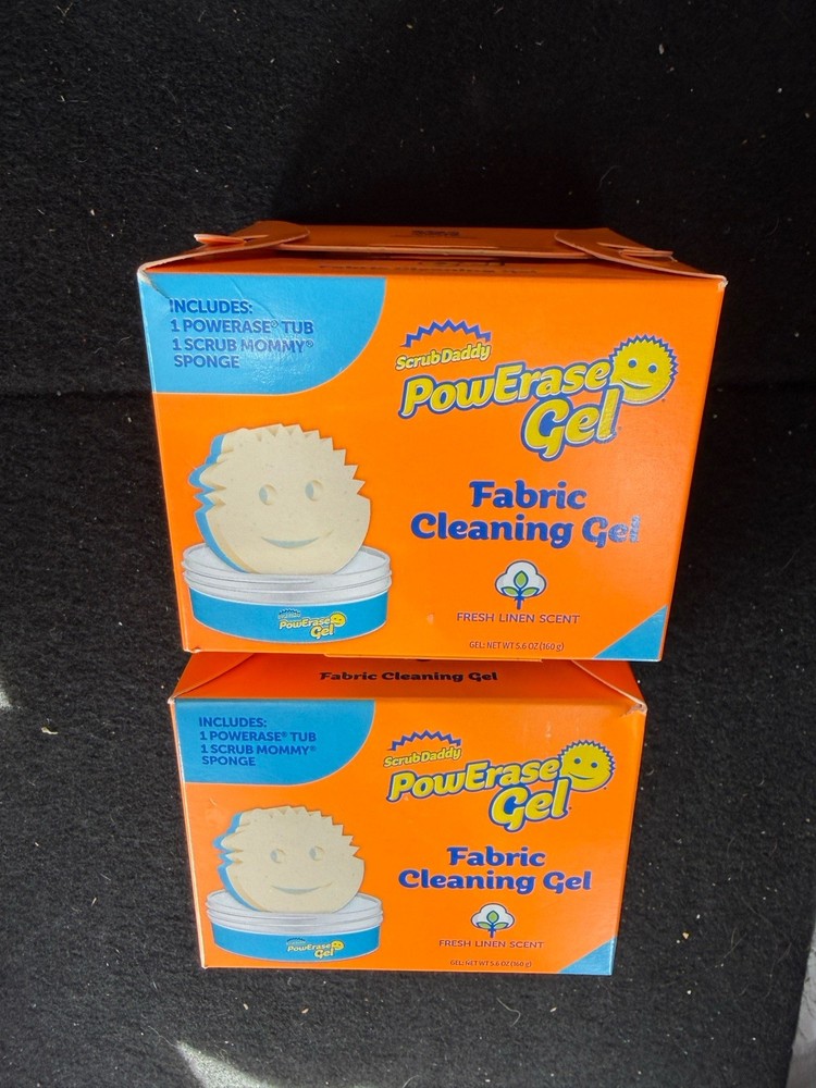 2 Pack Scrub Daddy All Purpose & FABRIC Cleaning Kit Power Paste & Powerase Gel