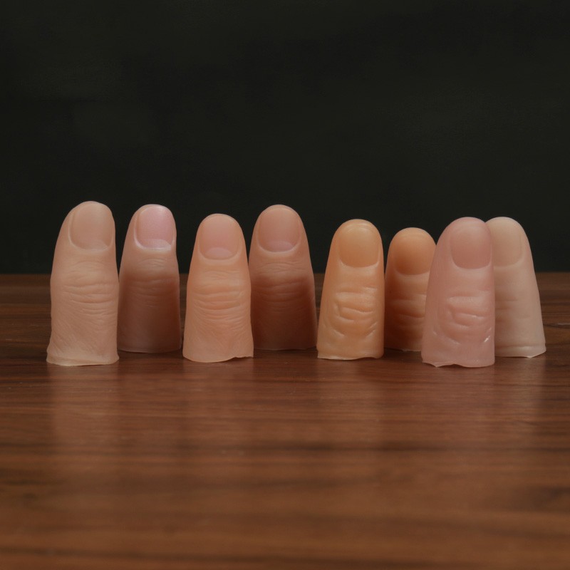 Fake Finger Simulation Prosthetic Broken Finger Silicone Gloves Magic Props