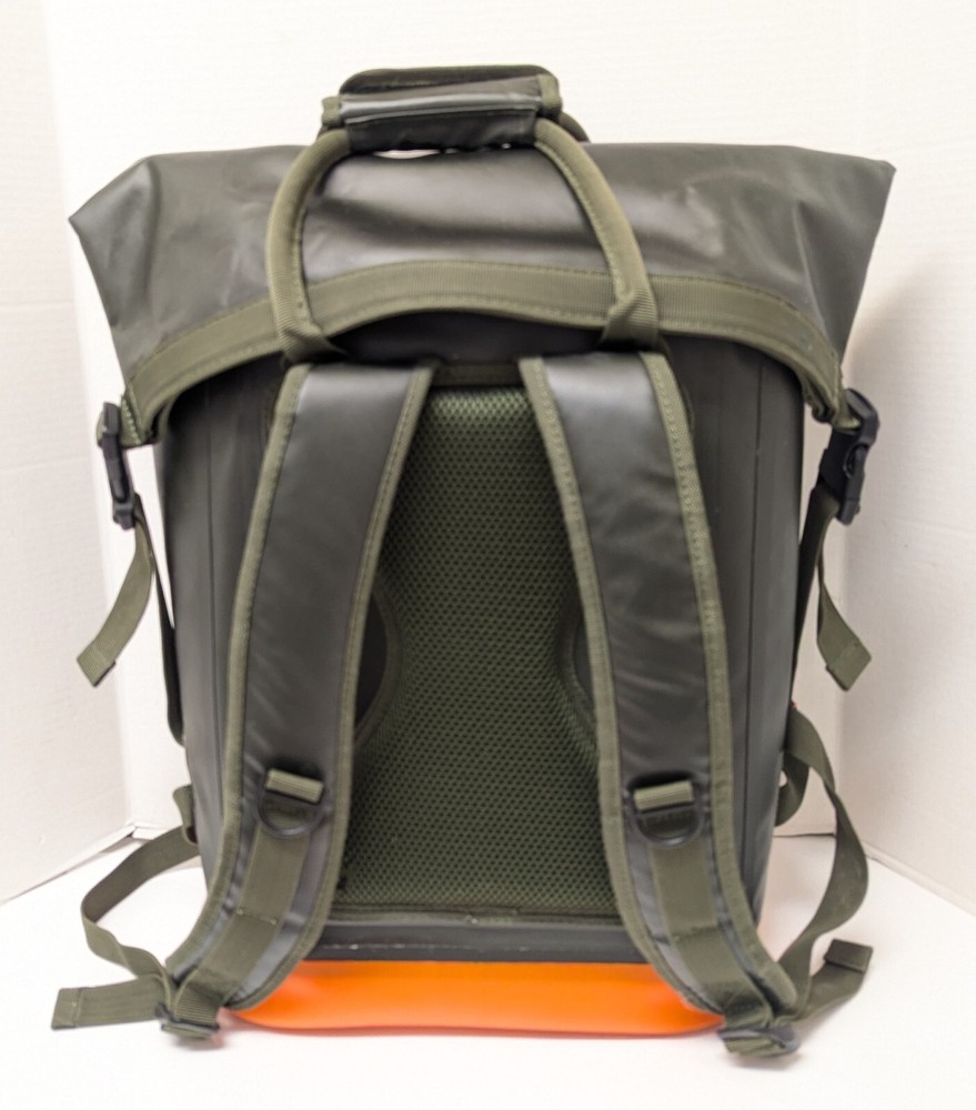 Hunter Target Roll Top Cooler Backpack Olive Green & Orange