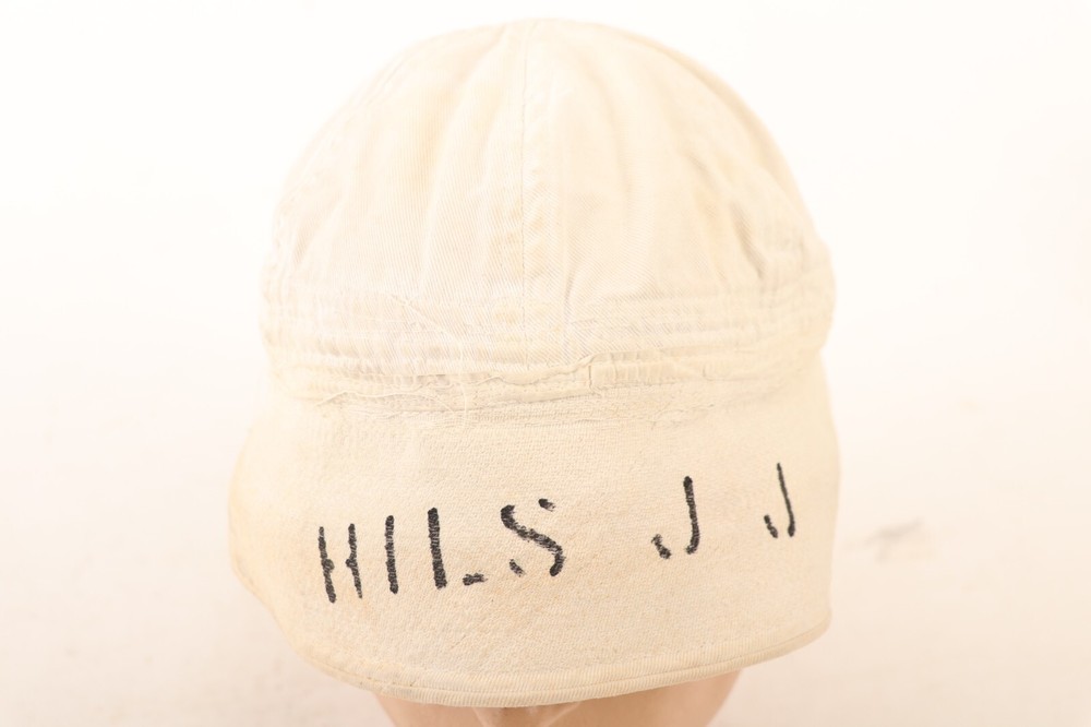 WW2 US Navy White Deck Hat- Named / oc8
