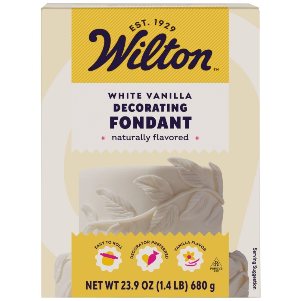 White Vanilla Fondant for Cake Decorating 23.9 oz Packaging May Vary